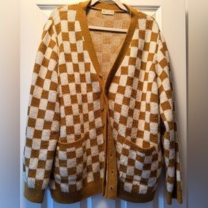 Rylee and Cru Checkered Cardigan